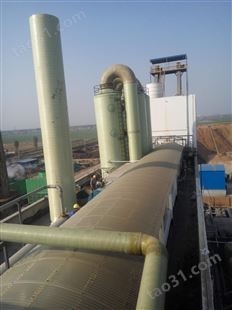 忻州脱硫塔玻璃钢厂家安装到位